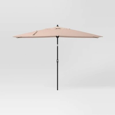 10'x6' Rectangular Market Patio Umbrella - Black Pole - Threshold™ 10'x6' Rectangular Market Patio Umbrella - Black Pole - Threshold™ -Threshold shop GUEST 04fd764f 25cd 4622 a038 23802c9ac138