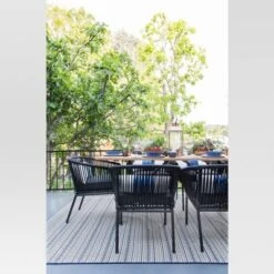 Pattern Stripe Outdoor Rug Blue - Threshold 3 Pattern Stripe Outdoor Rug Blue - Threshold -Threshold shop GUEST 07fecbf4 2ea7 47c7 a231 02723637f4c0