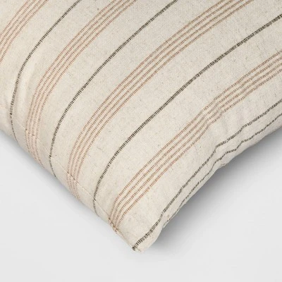 Cotton Flax Woven Striped Square Throw Pillow - Threshold™ Cotton Flax Woven Striped Square Throw Pillow - Threshold™ -Threshold shop GUEST 08c83243 712a 4977 937c c04fac6ebbef