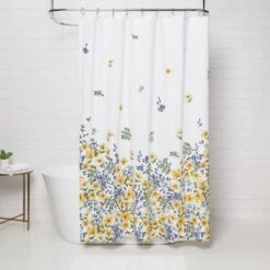 Floral Print Shower Curtain Gold Medal - Threshold™