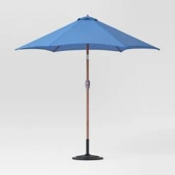9'x9' Market Patio Umbrella - Light Wood Pole - Threshold™ 15 9'x9' Market Patio Umbrella - Light Wood Pole - Threshold™ -Threshold shop GUEST 0a06f70c 7dde 4a88 9f3e 1163305f597b