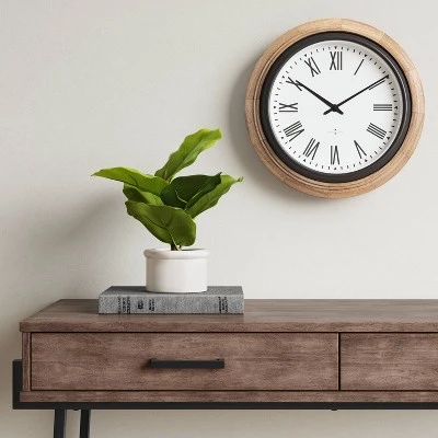 16" Warm Wood Wall Clock Brown - Threshold™ 16" Warm Wood Wall Clock Brown - Threshold™ -Threshold shop GUEST 0b59d6ea 8576 42cd 828a baa05cd762cc