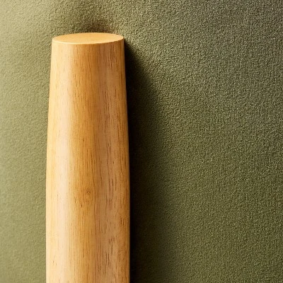 Elroy Round Velvet Ottoman with Wooden Legs - Threshold™ designed with Studio McGee Elroy Round Velvet Ottoman With Wooden Legs - Threshold™ Designed With Studio McGee -Threshold shop GUEST 0c10790d 3f12 4d9b af1e d54e5daeee5e