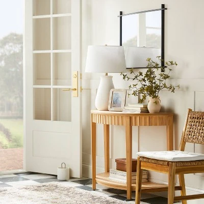 Thousand Oaks Wood Scalloped Demilune Console Table - Threshold™ designed with Studio McGee Thousand Oaks Wood Scalloped Demilune Console Table - Threshold™ Designed With Studio McGee -Threshold shop GUEST 0d5890b2 f4a3 4fa3 98f0 7180733ed459