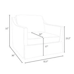 Vivian Park Upholstered Swivel Chair Cream - Threshold™ Designed With Studio McGee 5 Vivian Park Upholstered Swivel Chair Cream - Threshold™ Designed With Studio McGee -Threshold shop GUEST 0f6cc5a6 f1ac 4b5a a69b 5faae524745a