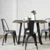 Brimfield Metal Base Extendable Dining Table Brown - Threshold™ 7 Brimfield Metal Base Extendable Dining Table Brown - Threshold™ -Threshold shop GUEST 0fb600a1 708d 463c a243 bd3611025338