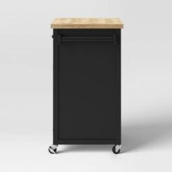 Windham Wood Top Kitchen Cart - Black - Threshold™ 3 Windham Wood Top Kitchen Cart - Black - Threshold™ -Threshold shop GUEST 1cdd1e03 5571 4873 a483 1e00574e2a6f