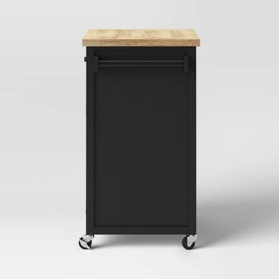 Windham Wood Top Kitchen Cart - Black - Threshold™ Windham Wood Top Kitchen Cart - Black - Threshold™ -Threshold shop GUEST 1cdd1e03 5571 4873 a483 1e00574e2a6f