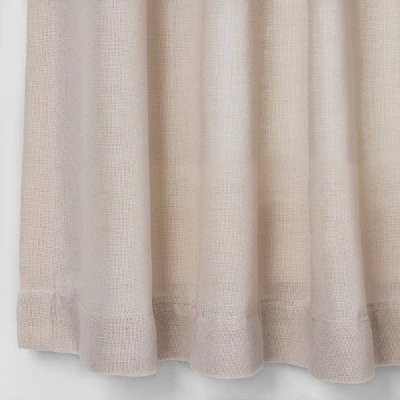 2pk 42"x36" Light Filtering Bonaire Curtain Tiers Beige - Threshold™ 2pk 42"x36" Light Filtering Bonaire Curtain Tiers Beige - Threshold™ -Threshold shop GUEST 1ceb97a3 eae5 4878 bb8e 89af20ef715b