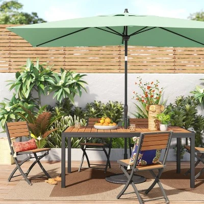 10'x6' Rectangular Market Patio Umbrella - Black Pole - Threshold™ 10'x6' Rectangular Market Patio Umbrella - Black Pole - Threshold™ -Threshold shop GUEST 21274a41 9c1a 4f2f 8b73 f709266d6842