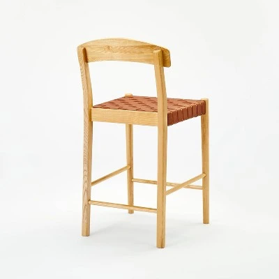Cliff Haven Solid Wood with Woven Seat Counter Height Barstool - Threshold™ designed with Studio McGee Cliff Haven Solid Wood With Woven Seat Counter Height Barstool - Threshold™ Designed With Studio McGee -Threshold shop GUEST 274e9a33 2d06 4b98 9b45 c24c037839c0