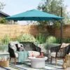 11'x11' Offset Patio Umbrella Turquoise - Black Pole - Threshold™ 5 11'x11' Offset Patio Umbrella Turquoise - Black Pole - Threshold™ -Threshold shop GUEST 30d09e40 c4a6 47eb 8f51 e592afee21d5