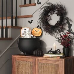Halloween Spider Candle Holder Black - Threshold™