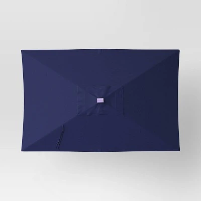 10'x6' Rectangular Solar Market Patio Umbrella - Black Pole - Threshold™ 10'x6' Rectangular Solar Market Patio Umbrella - Black Pole - Threshold™ -Threshold shop GUEST 31db9e17 287c 4007 8a15 61e63344f823