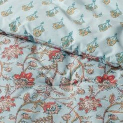 Floral Printed Comforter & Sham Set Light Teal Blue - Threshold™ -Threshold shop GUEST 33a1e0b9 0da0 4897 9793 fe8bd7f8fc24