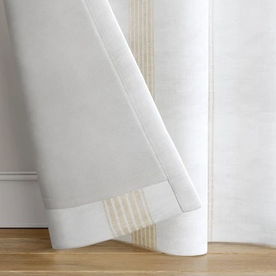 1pc 50"x63" Blackout Block Striped Window Curtain Panel White/Beige - Threshold™ 1pc 50"x63" Blackout Block Striped Window Curtain Panel White/Beige - Threshold™ -Threshold shop GUEST 350ec56b 5f5a 4b15 9754 24f60aeaa5bf