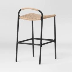 Popperton 2pk Arched Wicker Bar Height Patio Chairs, Outdoor Furniture - Black - Threshold™ Designed With Studio McGee 2 Popperton 2pk Arched Wicker Bar Height Patio Chairs, Outdoor Furniture - Black - Threshold™ Designed With Studio McGee -Threshold shop GUEST 35ac354a ae96 4702 abc7 35607560042d