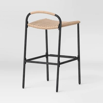 Popperton 2pk Arched Wicker Bar Height Patio Chairs, Outdoor Furniture - Black - Threshold™ designed with Studio McGee Popperton 2pk Arched Wicker Bar Height Patio Chairs, Outdoor Furniture - Black - Threshold™ Designed With Studio McGee -Threshold shop GUEST 35ac354a ae96 4702 abc7 35607560042d