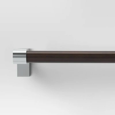 Dark Faux Wood Curtain Rod Nickel - Threshold™ Dark Faux Wood Curtain Rod Nickel - Threshold™ -Threshold shop GUEST 3f1572b1 fc3d 4ce8 8600 dec628aa2d09