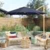 11'x11' Offset Solar Outdoor Market Umbrella Navy - Light Wood Pole - Threshold™ 21 11'x11' Offset Solar Outdoor Market Umbrella Navy - Light Wood Pole - Threshold™ -Threshold shop GUEST 3f236927 fd0f 4327 9970 d125eeeeb5ca