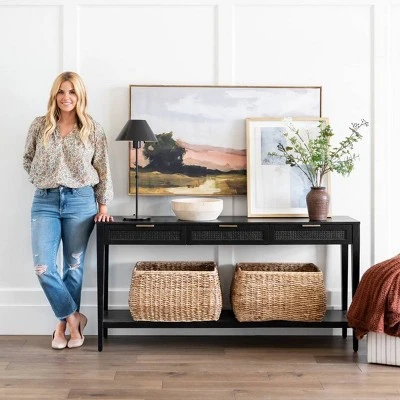 East Bluff Woven Drawer Console Table - Threshold™ designed with Studio McGee East Bluff Woven Drawer Console Table - Threshold™ Designed With Studio McGee -Threshold shop GUEST 3fbfc6cc 1762 479f 85f6 5816e3ff493f