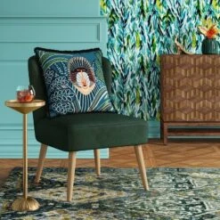 Chelidon Velvet Slipper Chair Green - Threshold™