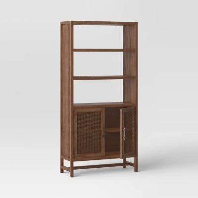 70.5" Warwick Storage Bookcase Brown - Threshold™ 70.5" Warwick Storage Bookcase Brown - Threshold™ -Threshold shop GUEST 46ae97f5 fc29 41f5 892e 2cbc43ad251a