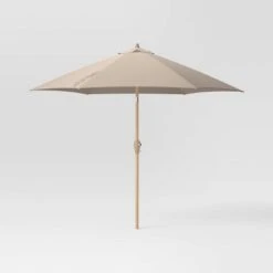 9'x9' Market Patio Umbrella - Light Wood Pole - Threshold™ 17 9'x9' Market Patio Umbrella - Light Wood Pole - Threshold™ -Threshold shop GUEST 480e732e 53ce 47e9 9dab 21299bd1e353
