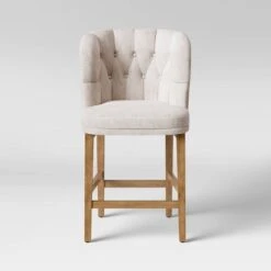 Winfall Tufted Barrel Counter Height Barstool Linen - Threshold™ 1 Winfall Tufted Barrel Counter Height Barstool Linen - Threshold™ -Threshold shop GUEST 485d39d4 8720 4c18 97b1 36f4c8e55d01