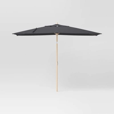 10'x6' Rectangular Market Patio Umbrella - Light Wood Pole - Threshold™ 10'x6' Rectangular Market Patio Umbrella - Light Wood Pole - Threshold™ -Threshold shop GUEST 4895440d 57b2 4054 9949 ec1dd94e5f67