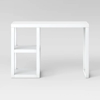 Carson Wood Writing Desk with Storage White - Threshold™ Carson Wood Writing Desk With Storage White - Threshold™ -Threshold shop GUEST 4c0e91b8 5bfa 49e7 82b5 8faf7ee0e251