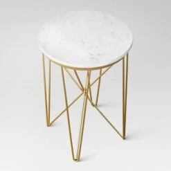 Marble Top Round Table Gold - Threshold™ 1 Marble Top Round Table Gold - Threshold™ -Threshold shop GUEST 4c2325ce fa9a 4f7c a4fa d44712d47327
