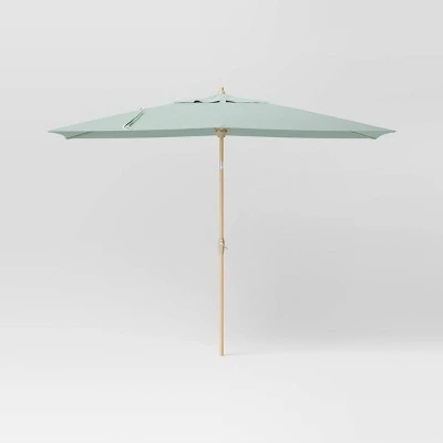 10'x6' Rectangular Market Patio Umbrella - Light Wood Pole - Threshold™ 10'x6' Rectangular Market Patio Umbrella - Light Wood Pole - Threshold™ -Threshold shop GUEST 4f2b0fba 618c 43dd ae78 b014edf01852