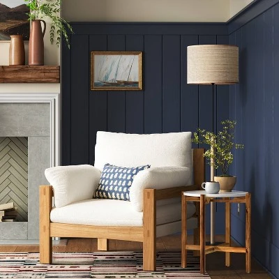 Canyon Slouchy Arm Rustic Wood Accent Chair Cream - Threshold™ Canyon Slouchy Arm Rustic Wood Accent Chair Cream - Threshold™ -Threshold shop GUEST 5010463f 414b 429a bce9 ed81730d15f3