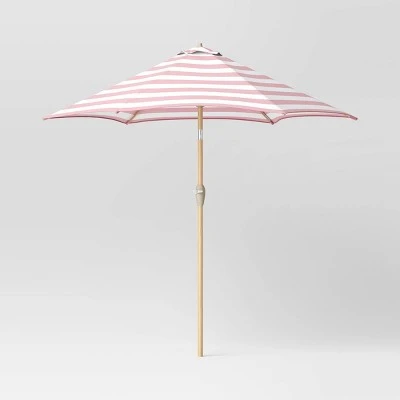 9'x9' Market Patio Umbrella - Light Wood Pole - Threshold™ 9'x9' Market Patio Umbrella - Light Wood Pole - Threshold™ -Threshold shop GUEST 50dc901c 1c8f 4610 b488 8336b61f4046
