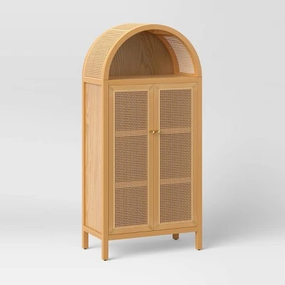 Woven Arched Wood Cabinet - Threshold™ Woven Arched Wood Cabinet - Threshold™ -Threshold shop GUEST 55ee5cc0 3aff 4967 be03 2e31c724f280