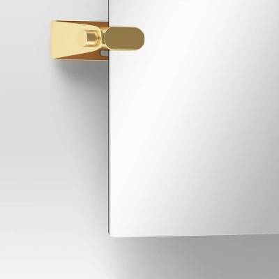 20" x 30" Frameless Rectangular Pivot Mirror Brass - Threshold™ 20" X 30" Frameless Rectangular Pivot Mirror Brass - Threshold™ -Threshold shop GUEST 58f6ca99 a485 4991 9dd4 84b2eb521be6
