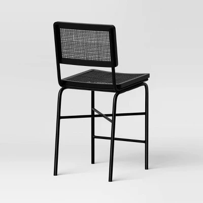 Errol Cane and Wood Counter Height Barstool with Metal Legs Black - Threshold™ Errol Cane And Wood Counter Height Barstool With Metal Legs Black - Threshold™ -Threshold shop GUEST 5969f2ad bd68 4725 9295 f089a407e57d