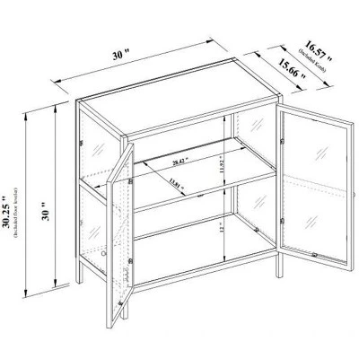 30" Crystal Cove Glass Cabinet Black - Threshold™ designed with Studio McGee 30" Crystal Cove Glass Cabinet Black - Threshold™ Designed With Studio McGee -Threshold shop GUEST 5b71f51a 7630 42b5 9e09 477102ac59f6