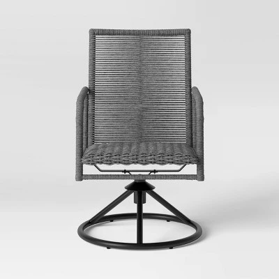 2pc Granby Padded Wicker Outdoor Patio Dining Chairs Swivel Chairs Gray - Threshold™ 2pc Granby Padded Wicker Outdoor Patio Dining Chairs Swivel Chairs Gray - Threshold™ -Threshold shop GUEST 5ceab08c a6c7 44da afd8 4c3be5f0b3bc