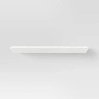 Wedge Shelf with Rod Bracket White - Threshold™ Wedge Shelf With Rod Bracket White - Threshold™ -Threshold shop GUEST 5f03eba3 b57d 4242 9d22 27f55250e76b