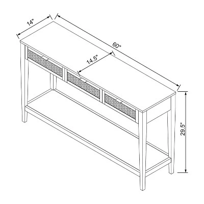 East Bluff Woven Drawer Console Table - Threshold™ designed with Studio McGee East Bluff Woven Drawer Console Table - Threshold™ Designed With Studio McGee -Threshold shop GUEST 5fadeab1 5821 409f b35b 9dc3416e6dfc