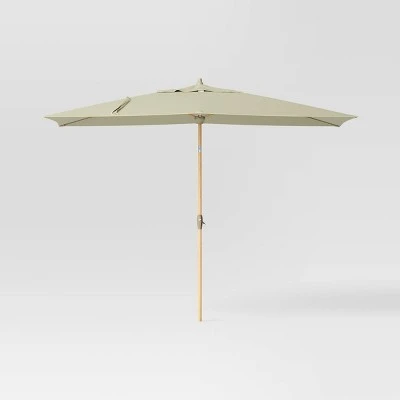 10'x6' Rectangular Market Patio Umbrella - Light Wood Pole - Threshold™ 10'x6' Rectangular Market Patio Umbrella - Light Wood Pole - Threshold™ -Threshold shop GUEST 5fb33983 be50 4af3 8602 ec3479445938