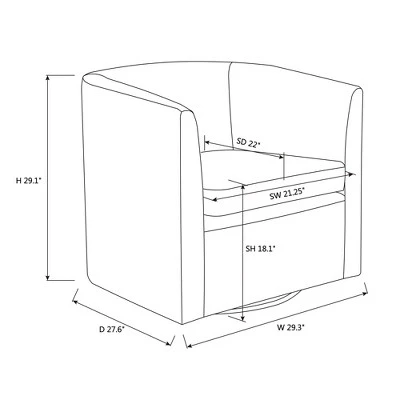 Vernon Upholstered Barrel Swivel Chair Light Brown Velvet - Threshold™ designed with Studio McGee Vernon Upholstered Barrel Swivel Chair Light Brown Velvet - Threshold™ Designed With Studio McGee -Threshold shop GUEST 5fe00eaa 81ff 454f b46c 0da142b5764f