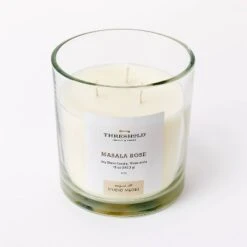 Clear Glass Masala Rose Candle White - Threshold™ Designed With Studio McGee 4 Clear Glass Masala Rose Candle White - Threshold™ Designed With Studio McGee -Threshold shop GUEST 6158848c d4f8 4efe 93c4 8a58a533ee09