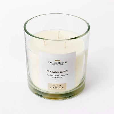 Clear Glass Masala Rose Candle White - Threshold™ designed with Studio McGee Clear Glass Masala Rose Candle White - Threshold™ Designed With Studio McGee -Threshold shop GUEST 6158848c d4f8 4efe 93c4 8a58a533ee09