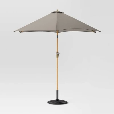 9'x9' Market Patio Umbrella - Light Wood Pole - Threshold™ 9'x9' Market Patio Umbrella - Light Wood Pole - Threshold™ -Threshold shop GUEST 63fceac0 63ea 47a8 9bbc 8fa650bebfc2