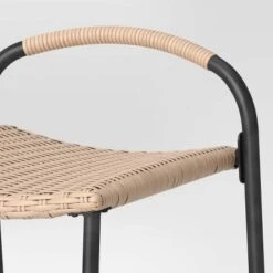 Popperton 2pk Arched Wicker Bar Height Patio Chairs, Outdoor Furniture - Black - Threshold™ Designed With Studio McGee 3 Popperton 2pk Arched Wicker Bar Height Patio Chairs, Outdoor Furniture - Black - Threshold™ Designed With Studio McGee -Threshold shop GUEST 6461d5e1 cebd 4a43 a1ce 3951045fe009