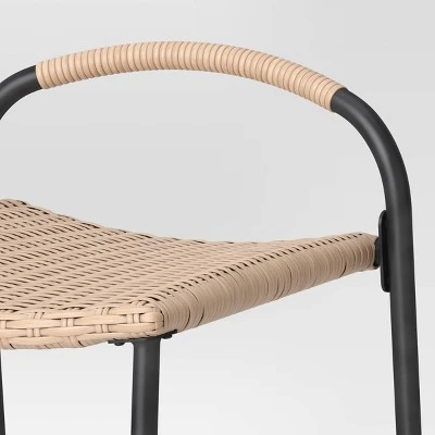 Popperton 2pk Arched Wicker Bar Height Patio Chairs, Outdoor Furniture - Black - Threshold™ designed with Studio McGee Popperton 2pk Arched Wicker Bar Height Patio Chairs, Outdoor Furniture - Black - Threshold™ Designed With Studio McGee -Threshold shop GUEST 6461d5e1 cebd 4a43 a1ce 3951045fe009