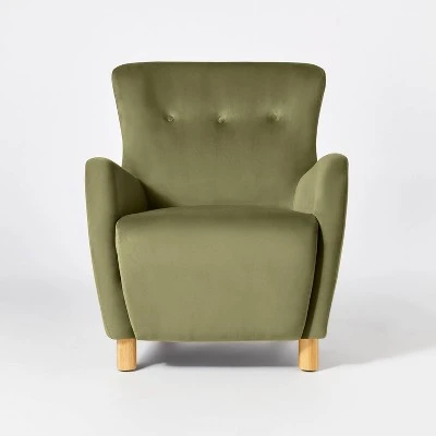 Kessler Wingback Accent Chair Velvet - Threshold™ designed with Studio McGee Kessler Wingback Accent Chair Velvet - Threshold™ Designed With Studio McGee -Threshold shop GUEST 65e1e464 087b 4ea2 b6aa 641d646e3344